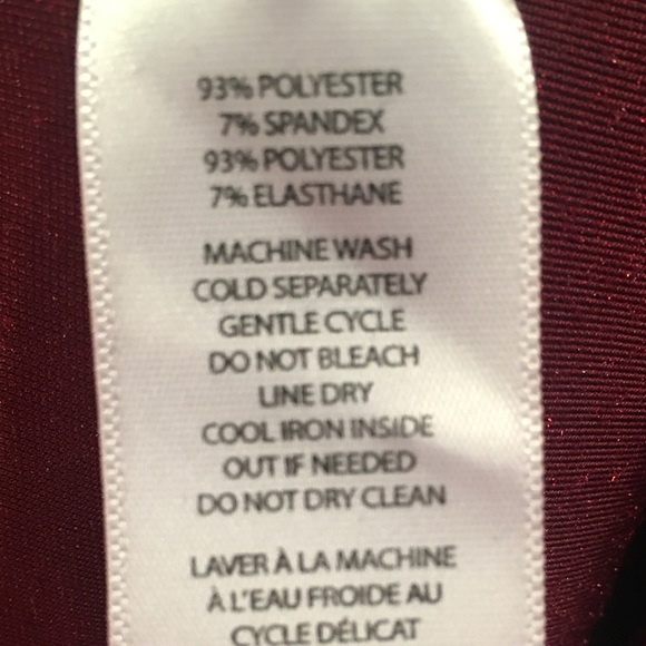 XS Crushed Velvet Rich Merlot Top - Picture 6 of 6